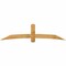 Ekena Millwork Bellingham Rough Sawn Timber Gable Bracket, Western Red Cedar, 96"W x 24"H x 2"D x 6"F, 6/12 Pitch GBW096X24X0206BEL00RWR - alternate 1